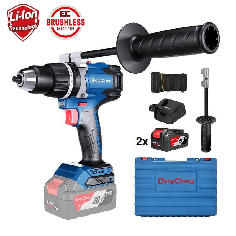 DCJZ03-13 ŞARJLI MATKAP 20V 4.0AH KÖMÜRSÜZ KIRICI DELİCİ 120Nm VİDALAMA